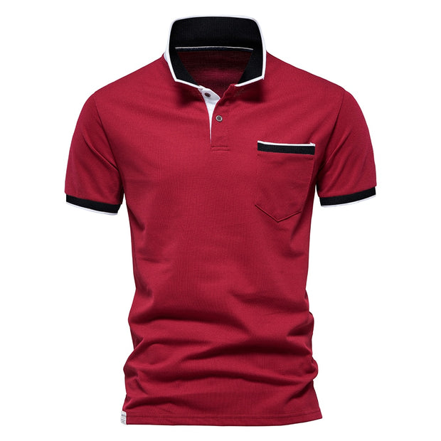 West Louis™ Brand Summer Cotton Casual Polo Shirt
