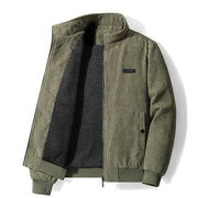 West Louis™ Designer Winter Warm Corduroy Fleece Jacket
