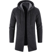 West Louis™ Warm Knitted Cashmere Hooded Sweater Cardigan