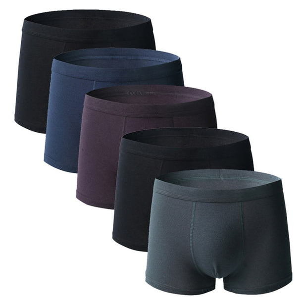 West Louis™ Comfy Breathable Cotton Men Underwear 5Pcs