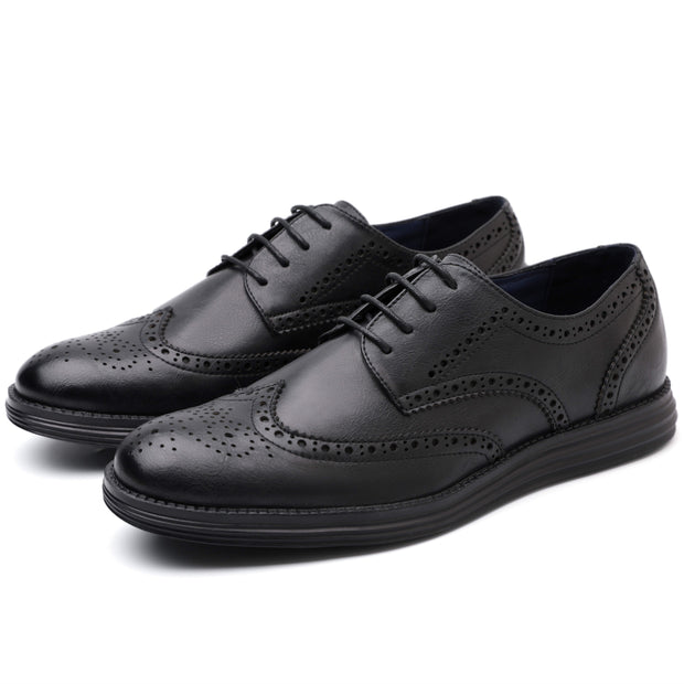 West Louis™ Genuine Leather Brogue Business Style Elegant Shoes