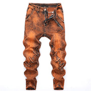 West Louis™ Mid-Waisted Slacks Hip Hop Jeans