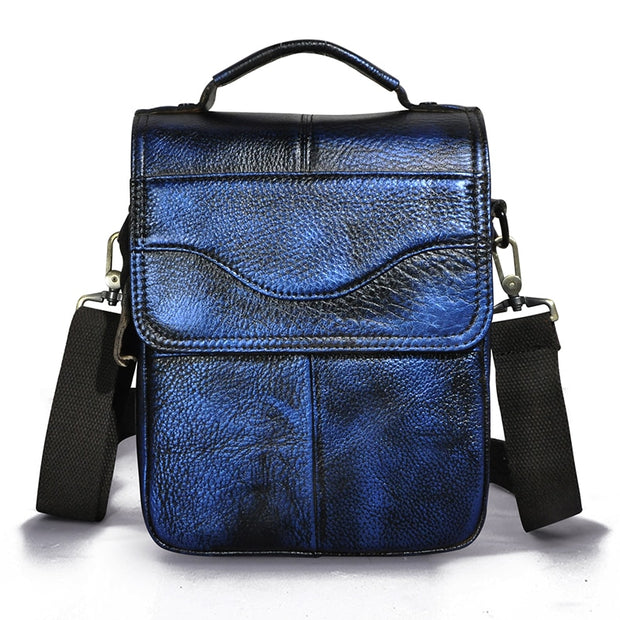 West Louis™ Casual Design Tablet Size Leather Crossbody Bag