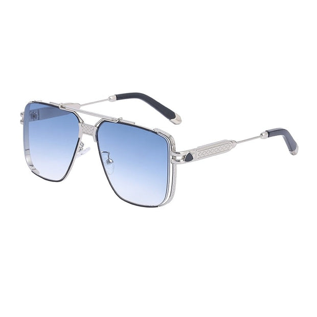 West Louis™ Fashion Luxury Metal Trend Big Frame Sunglasses