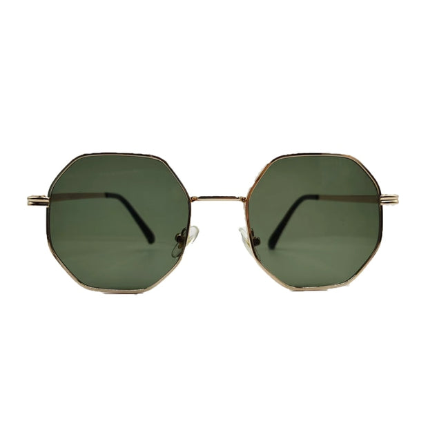 West Louis™ Luxury Polygon Metal Vintage Frame Sunglasses