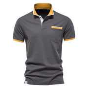 West Louis™ Brand Summer Cotton Casual Polo Shirt