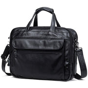 West Louis™ Genuine Leather 15.6" Laptop Business Briefcase