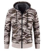 West Louis™ Fleece Hooded Camouflage Sweater