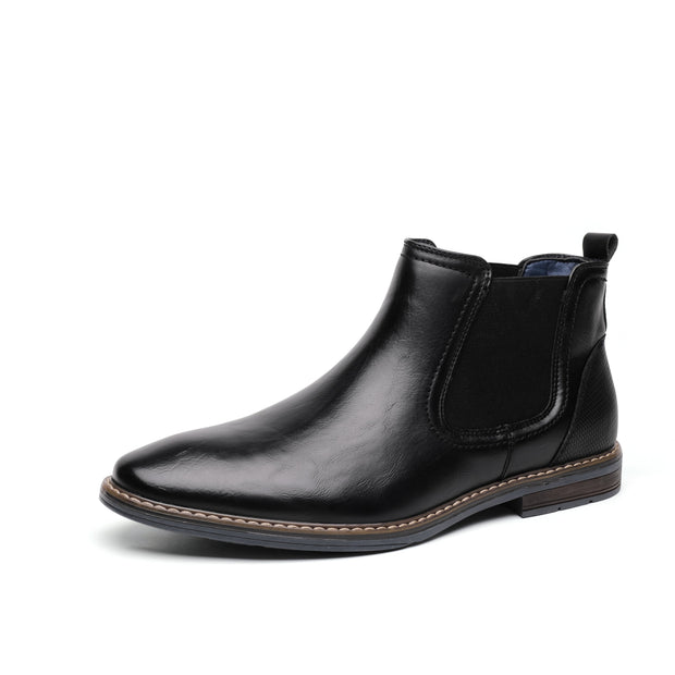 West Louis™ Designer Leather Comfortable Slip-On Chelsea Boots