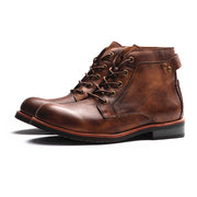 West Louis™ Leather High Comfortable Retro Cowboy Boots