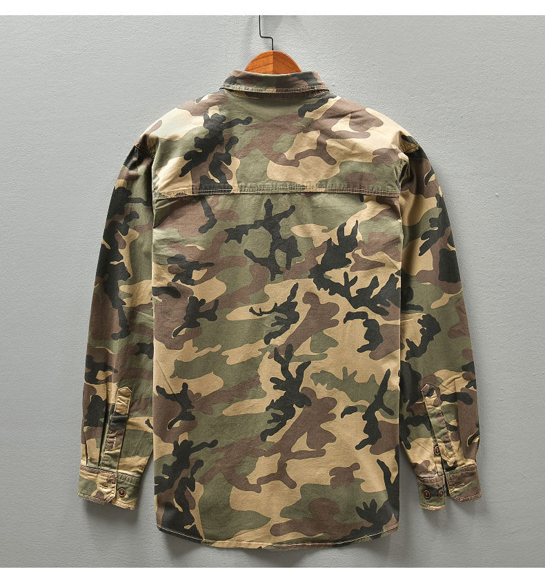 Men's Cargo Pocket Camouflage Shirt