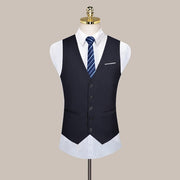 West Louis™ Formal Solid Color Business Office Suit Vest