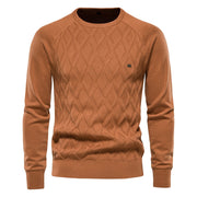 West Louis™ O-Neck Long sleeve Knitted Pullover