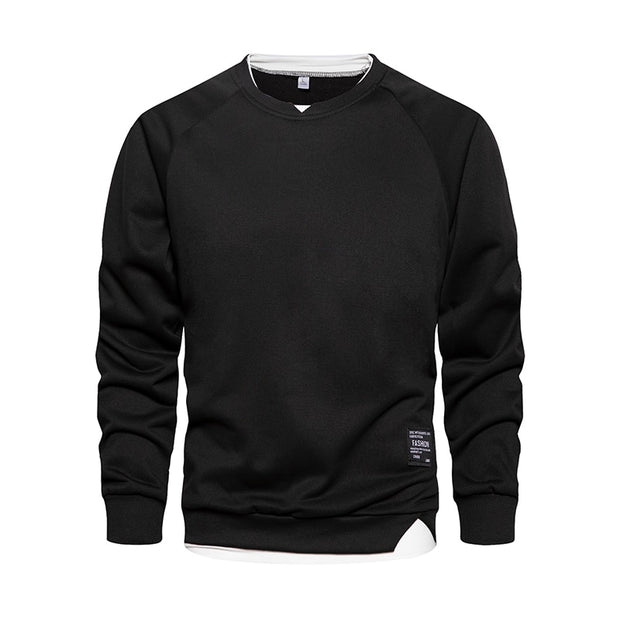 West Louis™ Autumn O-Neck Regular Stylish Pullover Sweatshirt