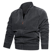 West Louis™ Mens Spring Casual Fleece Tactical Bomber Jacket