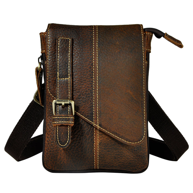 West Louis™ Vintage Style Cowhide Leather Satchel Bag