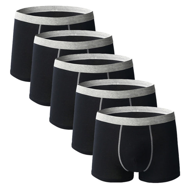 West Louis™ Comfy Breathable Cotton Men Underwear 5Pcs