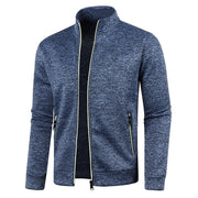 West Louis™ Men's Zipper Knit Long Sleeves Cashmere Sweater