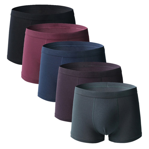 West Louis™ Comfy Breathable Cotton Men Underwear 5Pcs