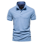 West Louis™ Men Classic Cotton Business Polo Shirt