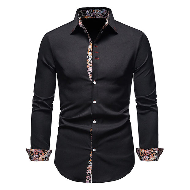 West Louis™ Designer Button Up Business Dress Shirt