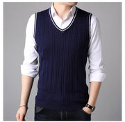 West Louis™ Casual Knitted V-Neck Elegant Sweater Vest