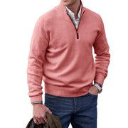 West Louis™ Cashmere Zipper Turtleneck Warm Sweater