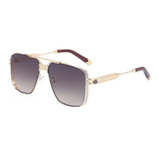 West Louis™ Fashion Luxury Metal Trend Big Frame Sunglasses