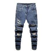 West Louis™ Distressed Ripped Hip Hop Style Denim Jeans