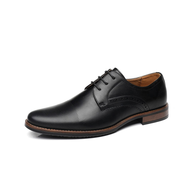 West Louis™ Men Lace Up Classic Formal Shoes