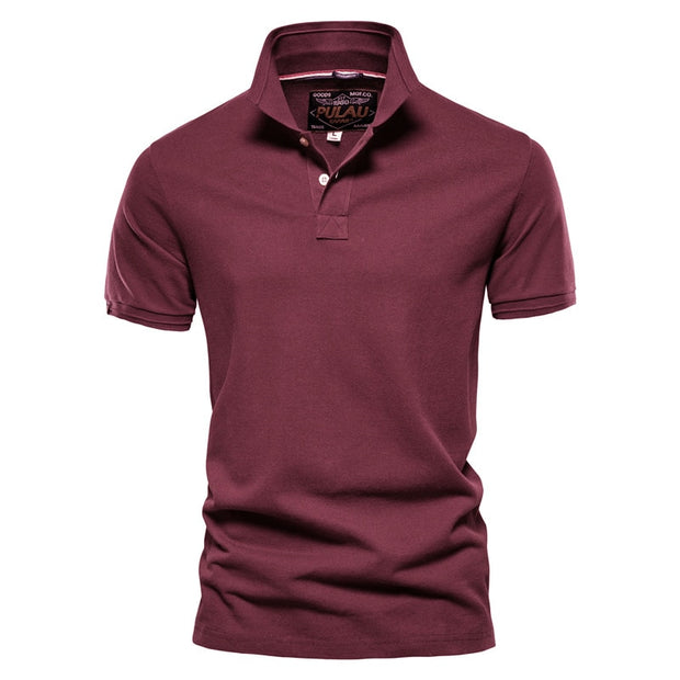 West Louis™ Men Classic Cotton Business Polo Shirt