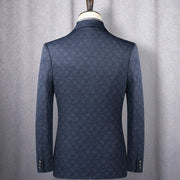 West Louis™ Boutique Fashion Slim Blue Plaid Casual Business Blazer