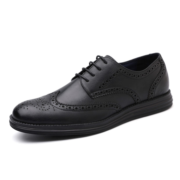 West Louis™ Genuine Leather Brogue Business Style Elegant Shoes