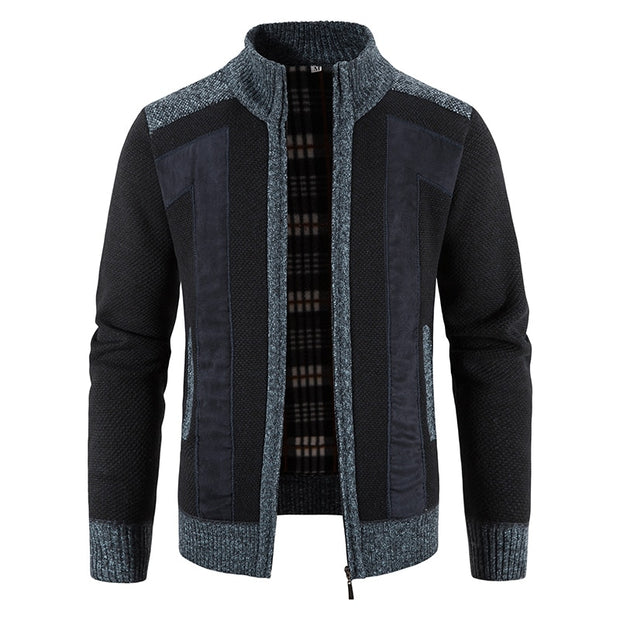 West Louis™ Stand-up Collar Casual Cardigan