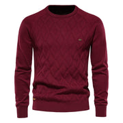 West Louis™ O-Neck Long sleeve Knitted Pullover