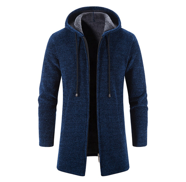 West Louis™ Warm Knitted Cashmere Hooded Sweater Cardigan