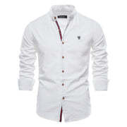 West Louis™ Exclusive Long Sleeve Cotton Button-Up Shirt