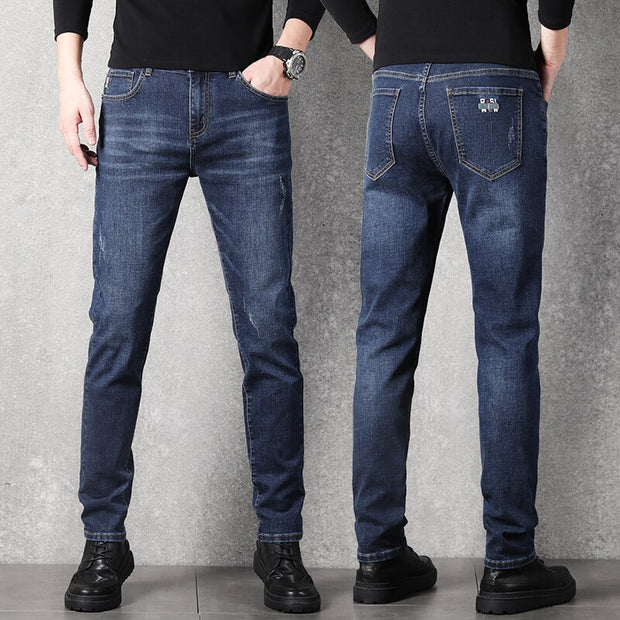 West Louis™ Stretch Slim Fit Fashion Designer Denim Jeans