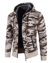 West Louis™ Fleece Hooded Camouflage Sweater