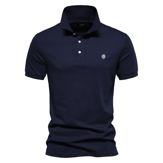 West Louis™ 100% Cotton Embroidered Polo Shirt