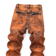 West Louis™ Mid-Waisted Slacks Hip Hop Jeans