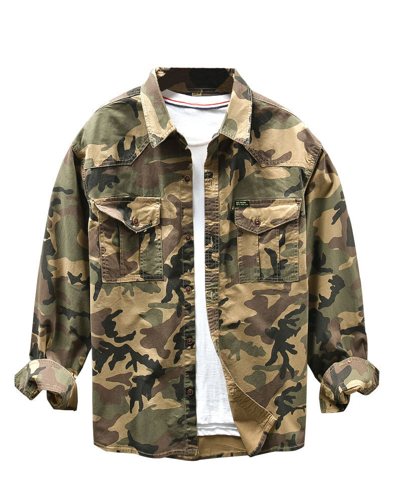 Men's Cargo Pocket Camouflage Shirt main image 0