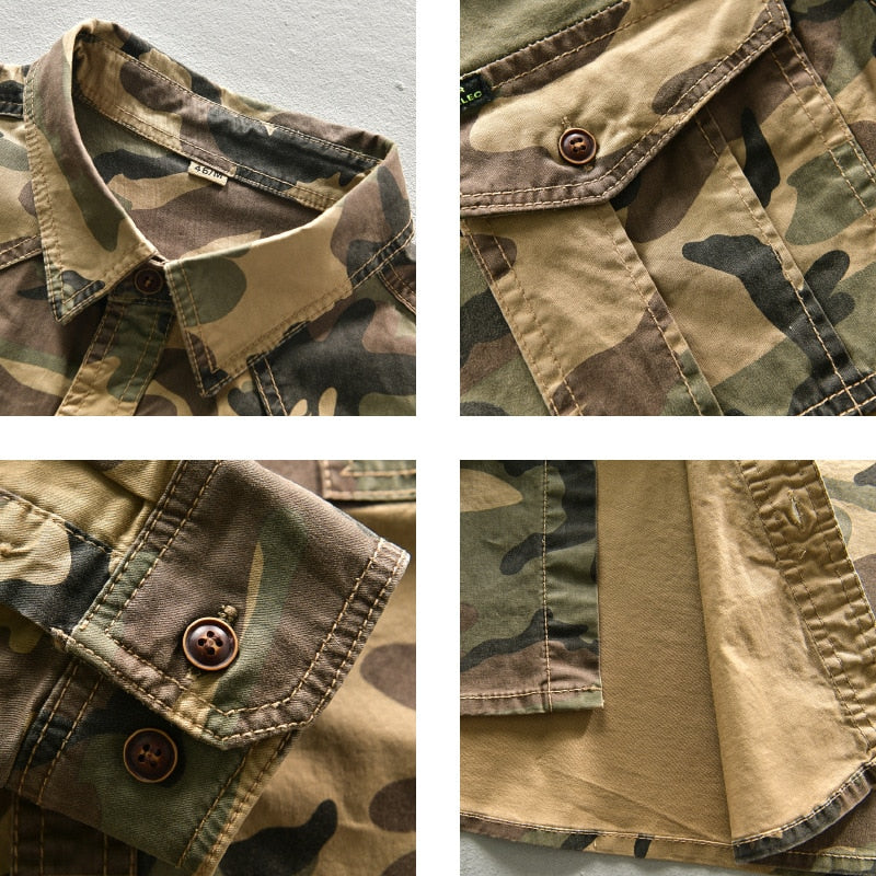 Men's Cargo Pocket Camouflage Shirt main image 1