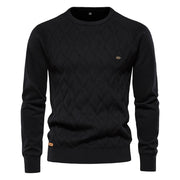 West Louis™ O-Neck Long sleeve Knitted Pullover