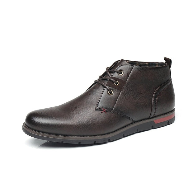 West Louis™ Men Casual Everyday Leather Ankle Boots