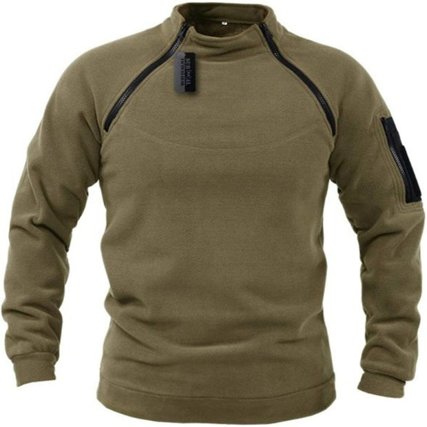 West Louis™ Men Outdoor Tactical Warm Fleece Turtleneck Sweater