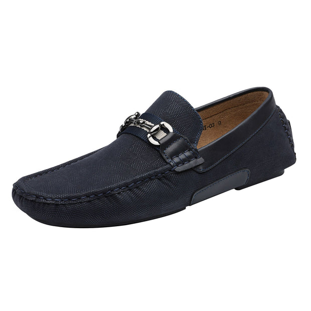 West Louis™ Branded Formal Style Leather Lightweight Mocassins