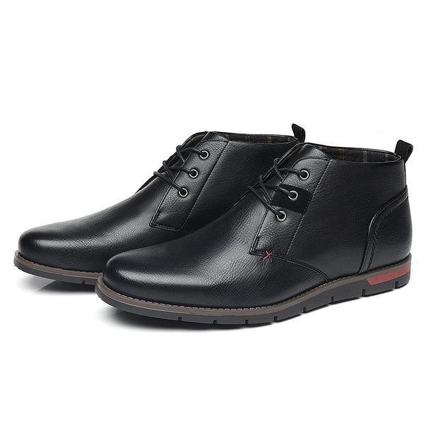 West Louis™ Men Casual Everyday Leather Ankle Boots