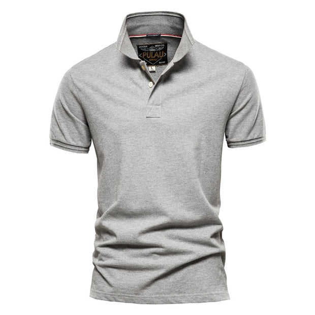 West Louis™ Men Classic Cotton Business Polo Shirt