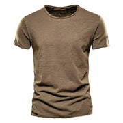 West Louis™ Brand Quality 100% Cotton V-Neck T-shirt